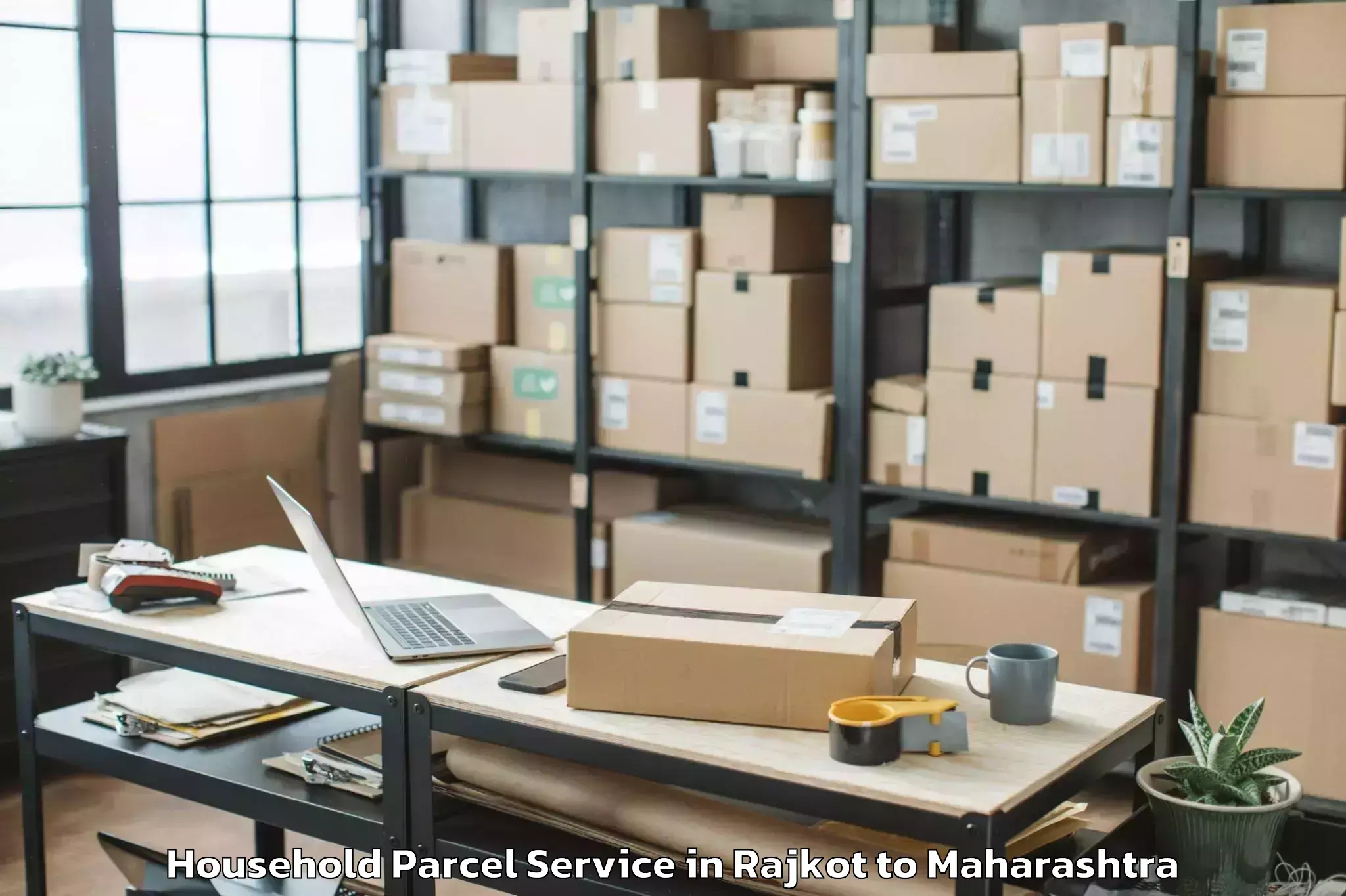 Easy Rajkot to Hirapur Hamesha Household Parcel Booking